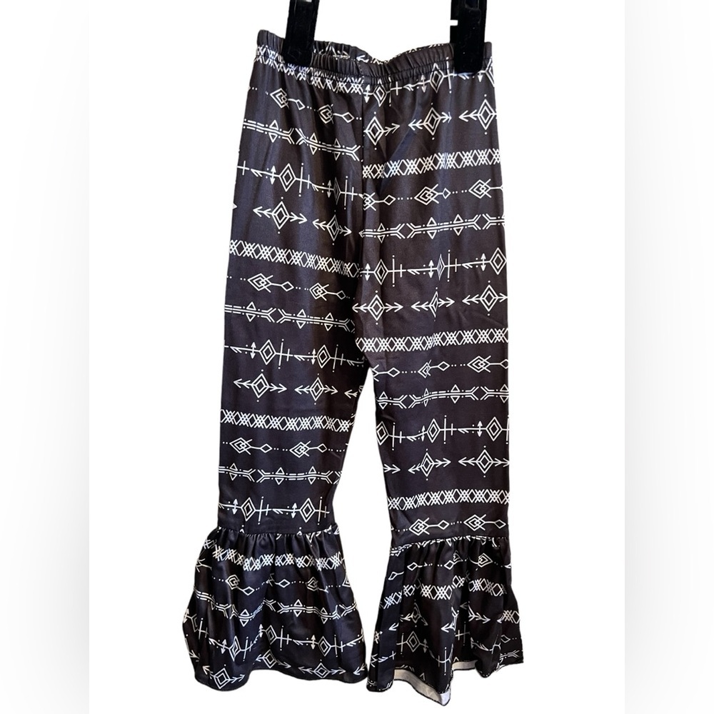 Little Girls / Toddler Knit Aztec Western Bell Botton Pants Leggings~Size 4T (L)